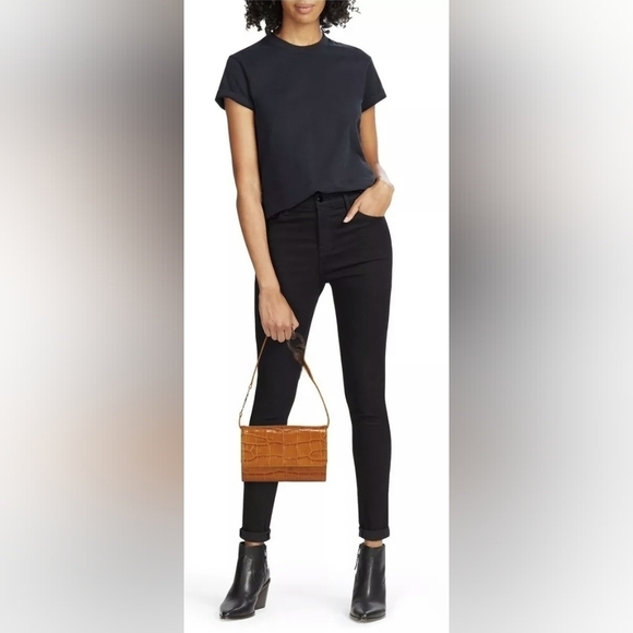 BROTHER VELLIES LIJADU CROC-EMBOSSED LEATHER SHOULDER BAG AND CLUTCH - Picture 1 of 9